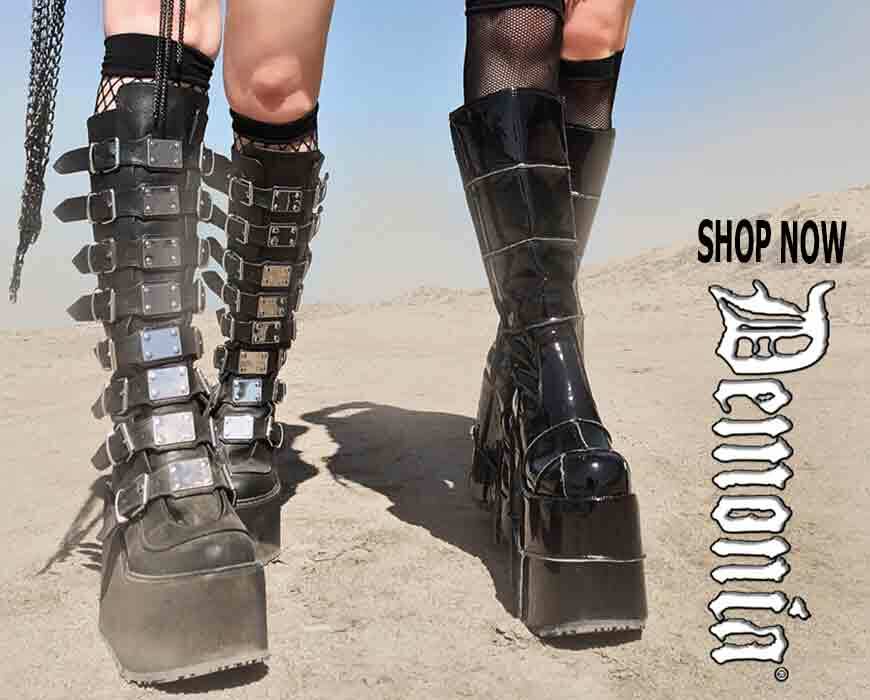 Demonia Cult - Women's Gothic Boots - Men's Alternative Boots